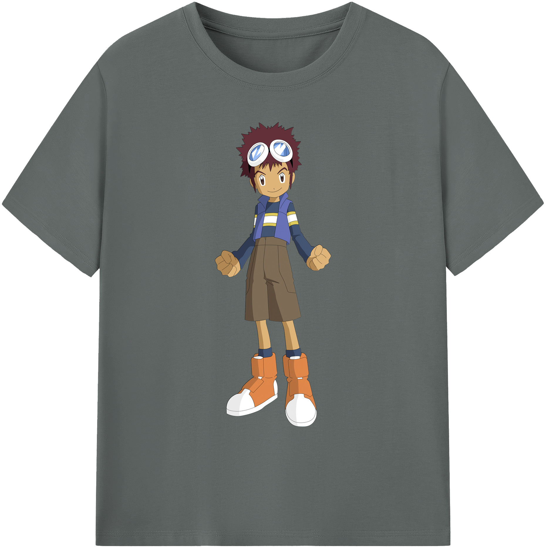 （画像用） Digimon デジタルモンスター/デジモン 綿100％ メンズ半袖Tシャツ｜肌触りやわらか＆通気性